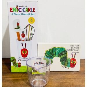 NWT: The Very Hungry Caterpillar Kitchen Utensil & Book Bundle